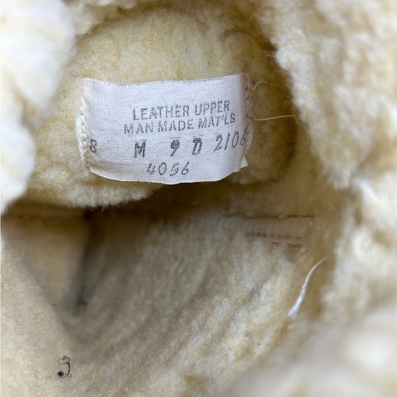 Vintage Shearling Wool Women’s Brown Campus Riding Winter Snow Leather Boots - Picture 9 of 9